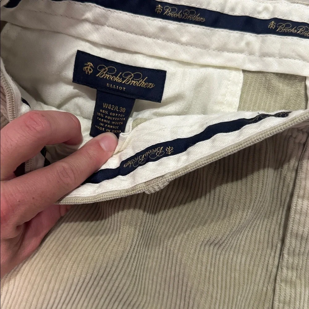 Brooks Brothers Men's Beige Corduroy Pants - Picture 1 of 3
